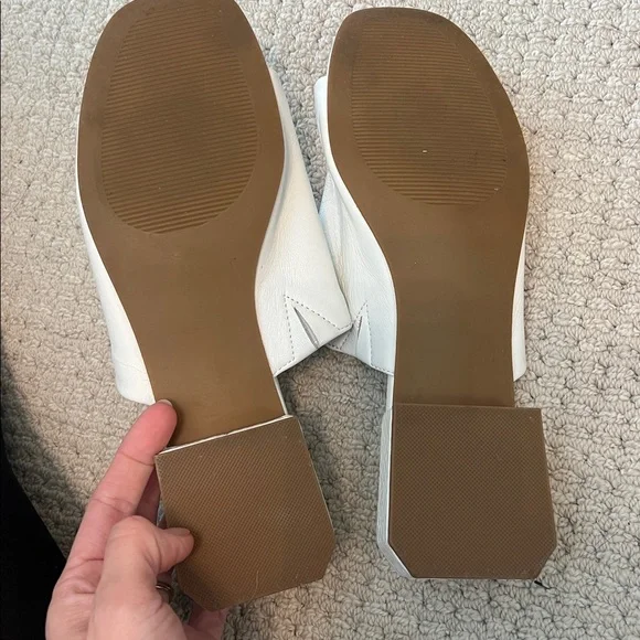 Steve Madden Anders white leather slide sandals size 9 - Picture 5 of 6